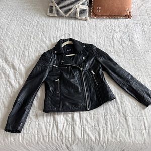Moto Leather Jacket (Real leather!)